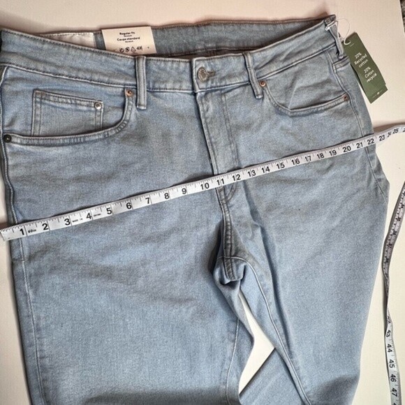 Women's plus size Regular Jean blue Fit Strech Coupe Standard Strech W38 L32 - Picture 2 of 16